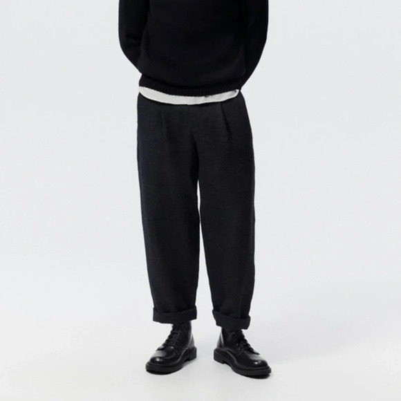 Zara Laced Boots Black for Men (New with tag)size 39 - Picture 5 of 11